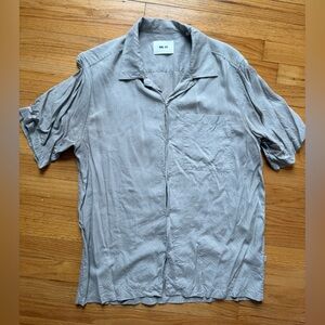 Men's Gray Short Sleeve Shirt